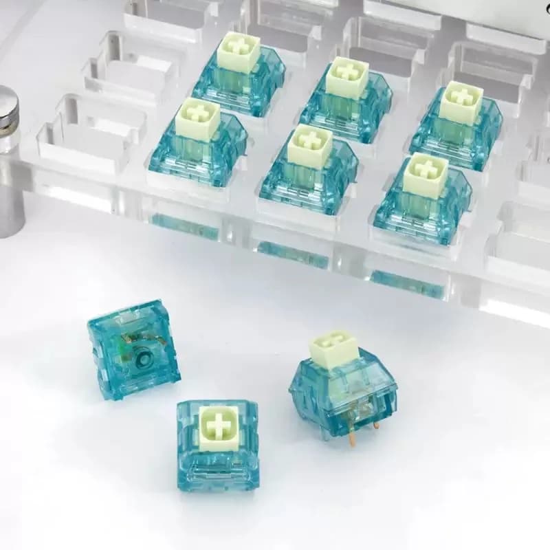 Kailh BOX Summer switch 5 pin Tactile switches Clicky Do-it-your Mechanical Game Keyboard Sharp Sound 55gf Custom Lubricated Kit in Factory