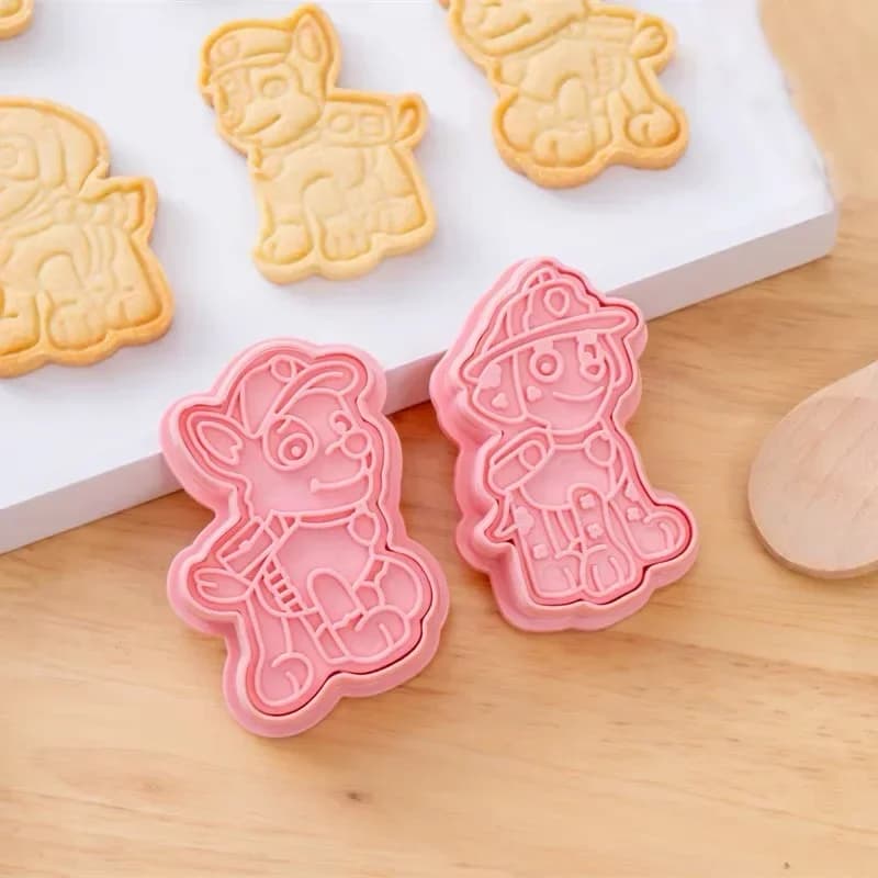 New Paw Patrol New Figures Cookie Cutters Cartoon DIY Bakery Mold Biscuit Press Stamp Embosser Sugar Pasty Cake Mould Toys