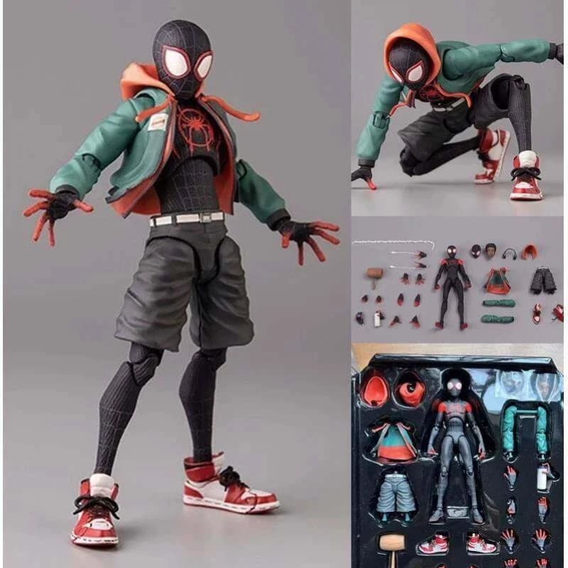 Sentinel Miles Morales Spider Man Action Figure Super Articulated Collectible Model across the Spider Verse Gift for Collectors