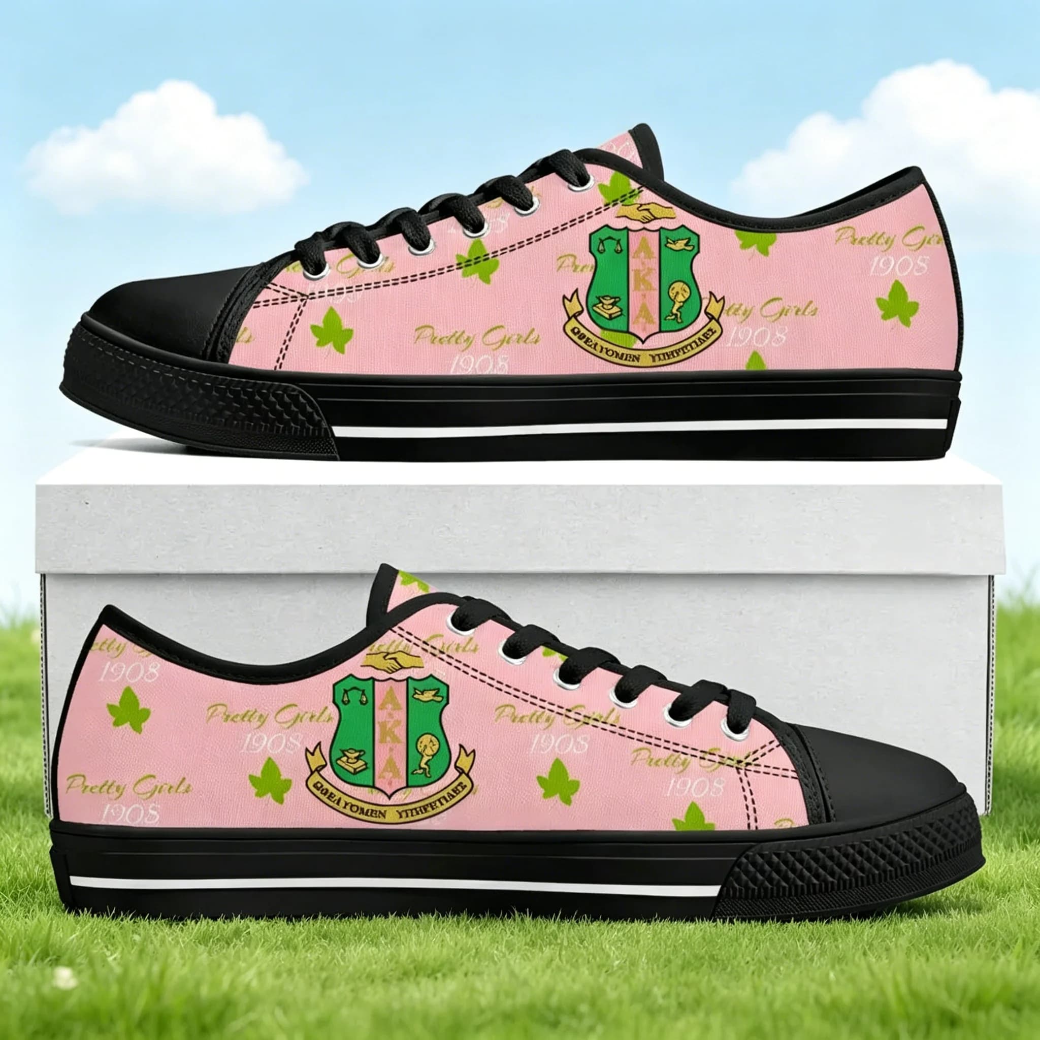 Scarpe personalizzate con grafica AKA 1908, sneakers leggere e traspiranti per uomo e donna