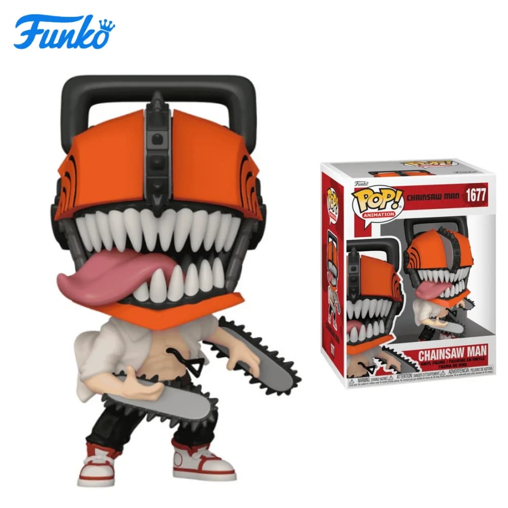 Funko Pop Animation - "Chainsaw Man" - Chainsaw Man (con accessori / Edizione Goccia di Sangue) - Regalo di Capodanno - Ottimo regalo per amici e familiari per Natale, Capodanno e compleanni, Decorazione a tema pop culture, Regalo di compleanno, Oggetto da collezione a tema fumetti, Merchandise ufficialmente licenziato, Oggetto da collezione premium, Oggetto da collezione a tema fumetti, Regalo per geek, Oggetto da collezione