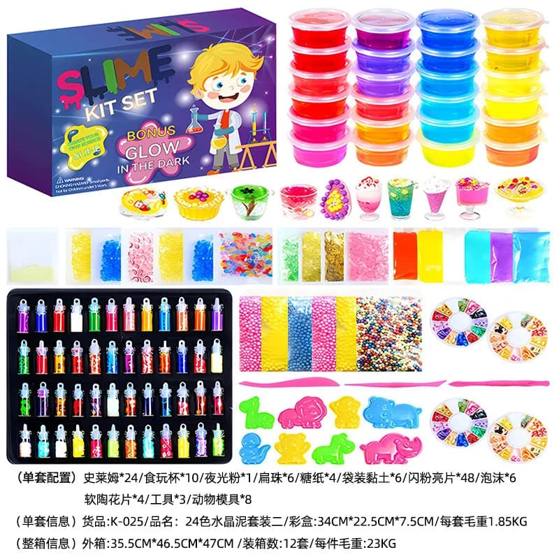 Kit Fai-da-Te per Slime in Schiuma, Set Giocattoli Sensoriali Antistress, Gioco Educativo Interattivo Genitore-Figlio per Bambini