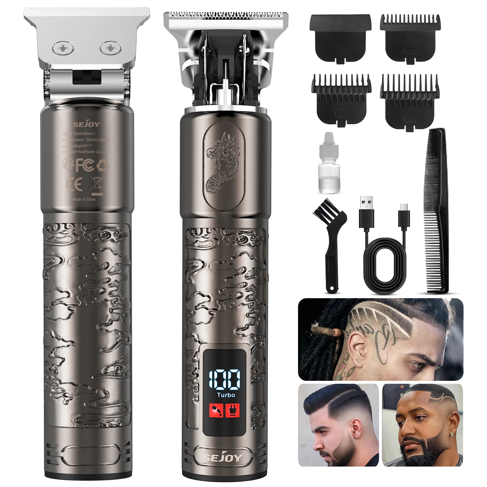 SEJOY Rechargeable Electric Razor for Man, with 3D Floating Head, Portable Rulebarba