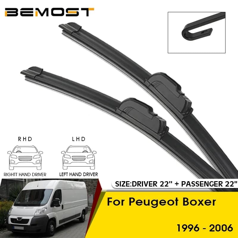 Spazzole tergicristallo auto per Peugeot Boxer 1996-2006 parabrezza parabrezza anteriore lame 22 "+ 22" accessori auto