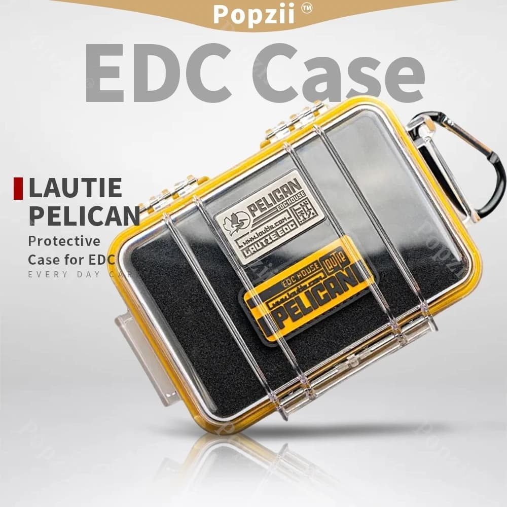 LAUTIE EDC&PELICAN Custodia protettiva per articoli EDC Agitarsi giocattoli Fidget Spinner Scatola di immagazzinaggio impermeabile e antipolvere per esterni