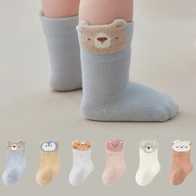 3 paia di calzini per bambini cartoni animati per bambini calzini morbidi e traspiranti per ragazzi calzini caldi per bambini per ragazza