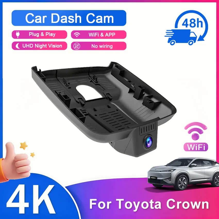 For Toyota Crown 2023-2026 (16th Gen) Plug and Play Dash Cam for Car Camera Recorder Dashcam WIFI Car Dvr Recording Devices
