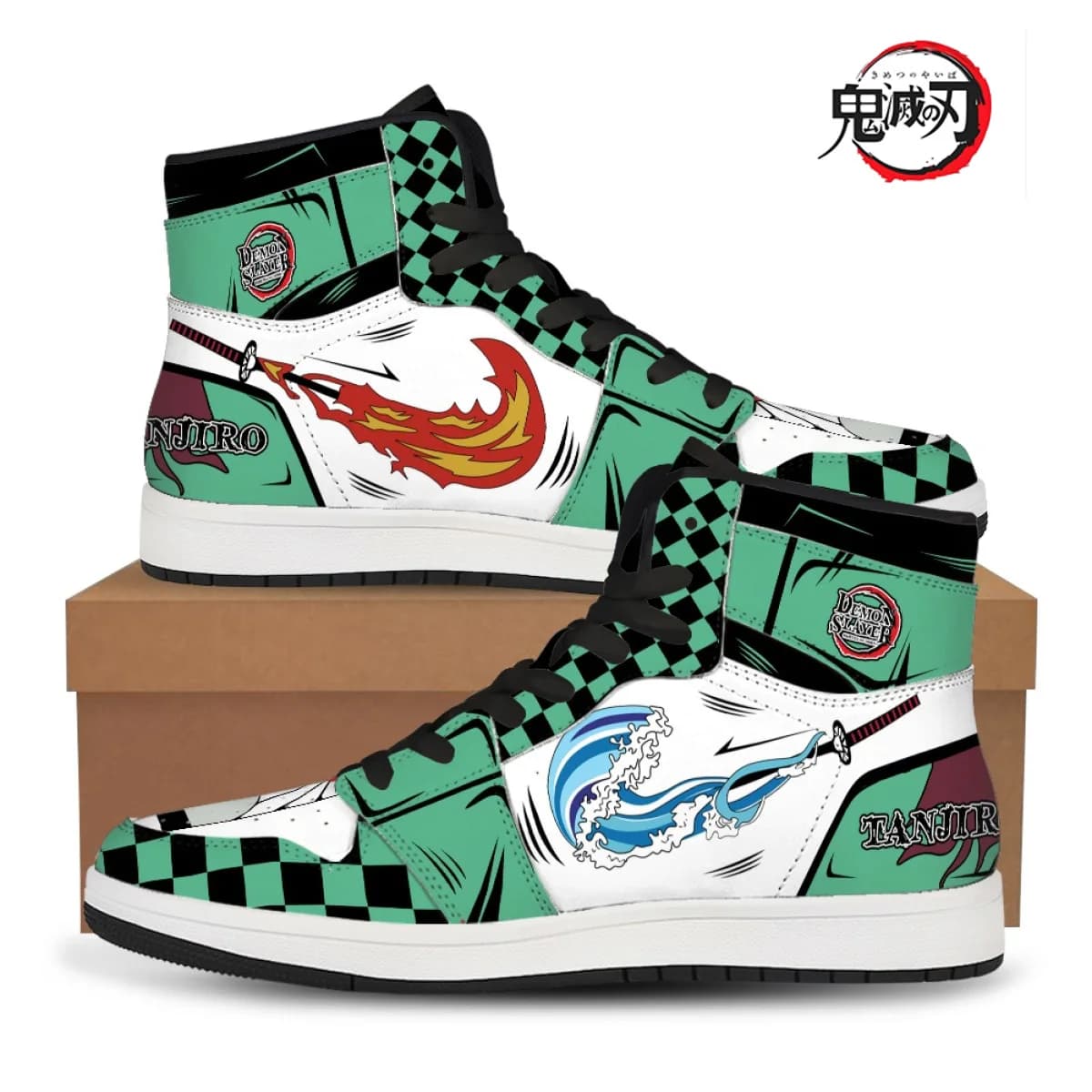 Demon Slayer Kimetsu No Yaiba Sneakers Basket Anime Fashion Men's Shoes Casual Shoes Unisex Custom Holiday Gift