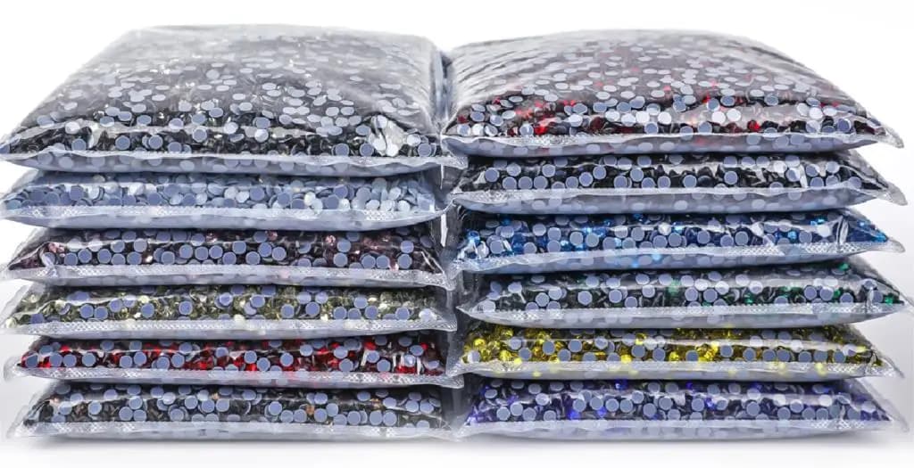 SS6-SS30 Borsa sfusa all'ingrosso di alta qualità Migliore DMC Hotfix Strass Cristallo Hot Fix Strass Indumento