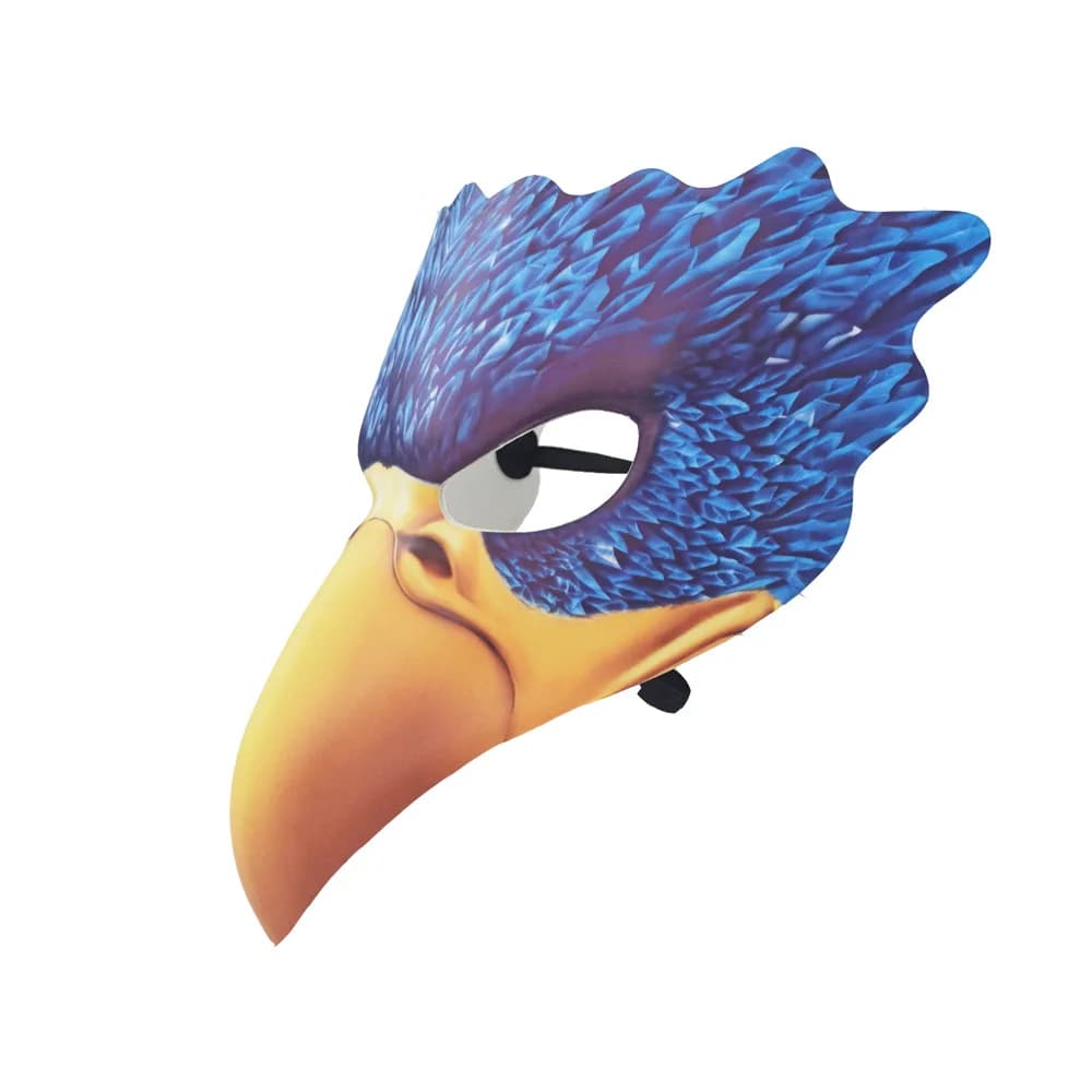 Maschera di Aquila Stampata, Vari Modelli di Uccelli e Animali, per Feste di Halloween, Travestimenti, Spettacoli Teatrali, Accessorio per Carnevale