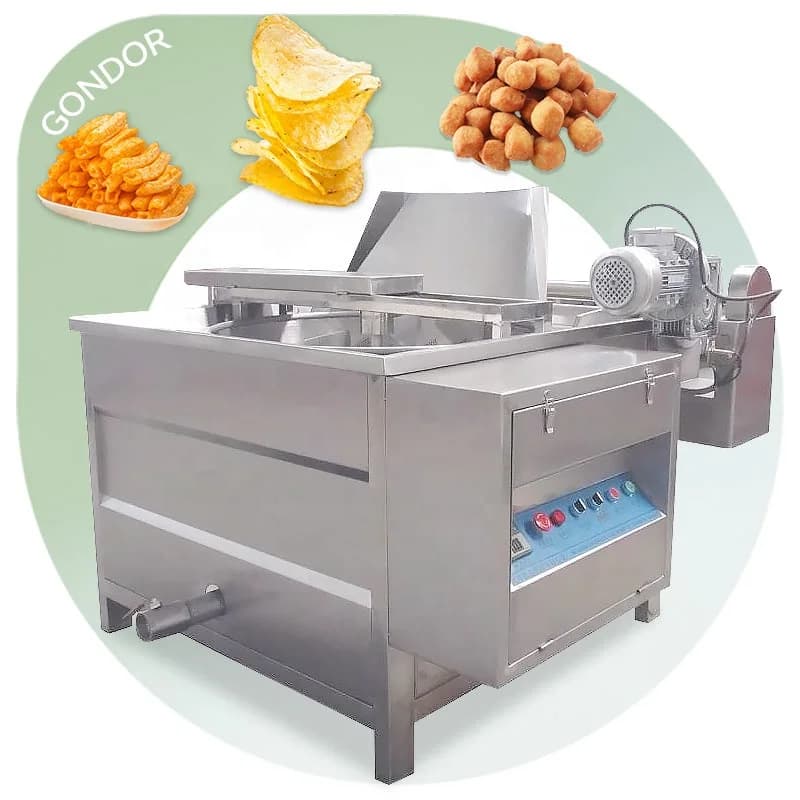 Fried Chicken Wings Chin Chin Fry Gas Industry Air Potato Chip Fryer Machine Freidora De Papas Fritas Pollo