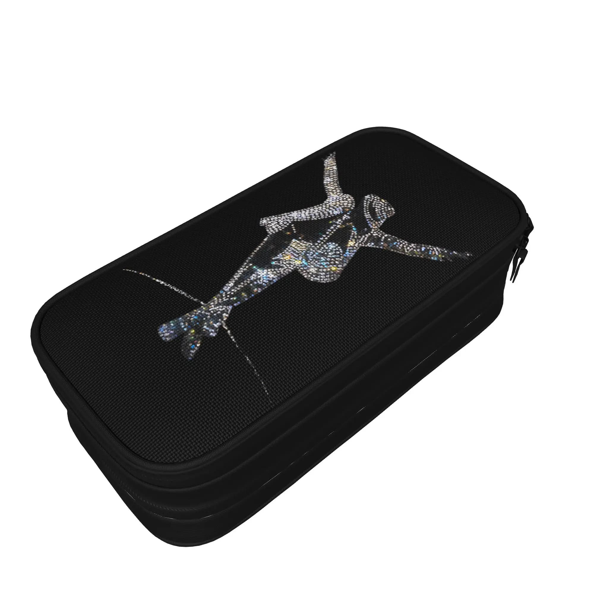 Astuccio per matite e penne per appassionati di MJ, il re del pop, con ampio spazio, ideale per studenti, come regalo e per forniture scolastiche