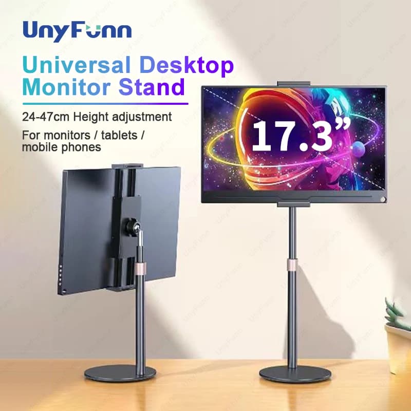 Cdisplay Support for portable monitor Adjustable height monitor bracket for 4.7-17.3 inch tablet monitor support