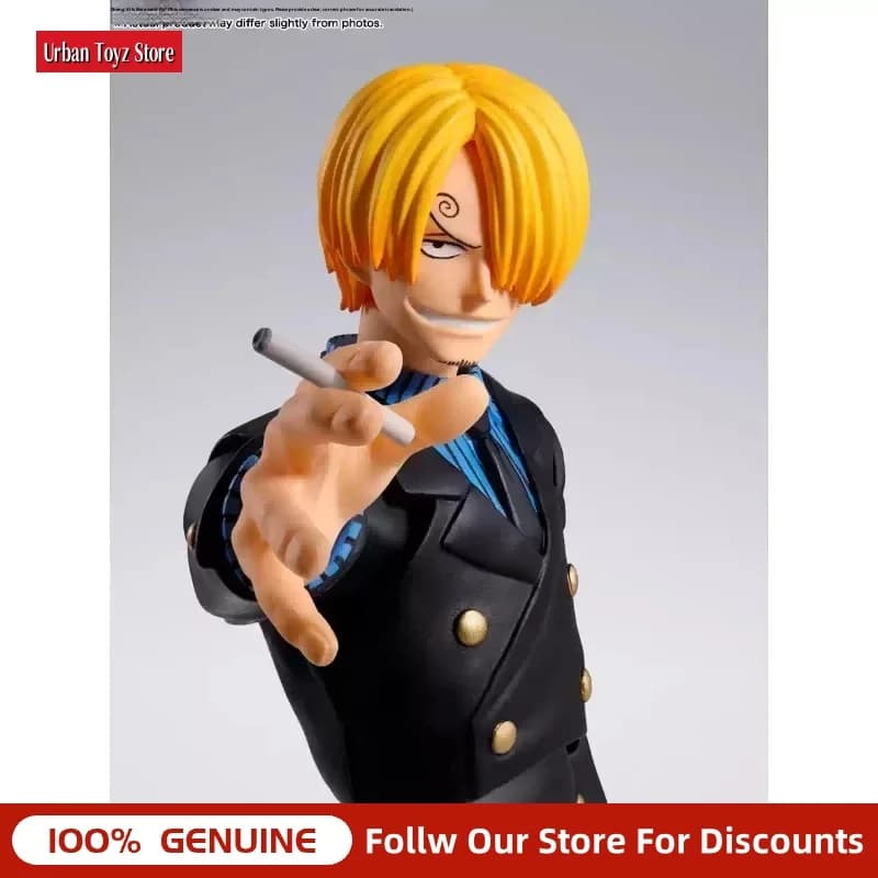 Bandai SHF One Piece Vinsmoke Sanji Action Figure Dawn Of Adventure Decorazione Personalizzabile Articolazioni Mobili Modello Anime da Collezione
