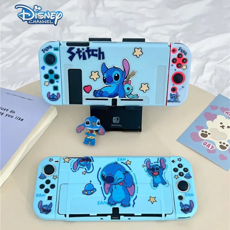 Custodia rigida Stitch Custodia protettiva per stazione dock di ricarica per Nintendo Switch Oled NS Console Protezione in cristallo