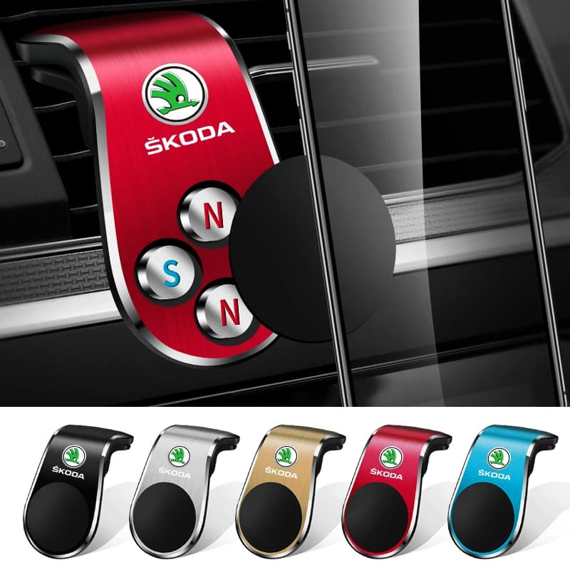 New L Magnetic Support for GPS Phone Dedicated for Cars, Auto Accessories for Skoda Octavia 2 3 Fabia Superb Rapid Kodiaq Karoq