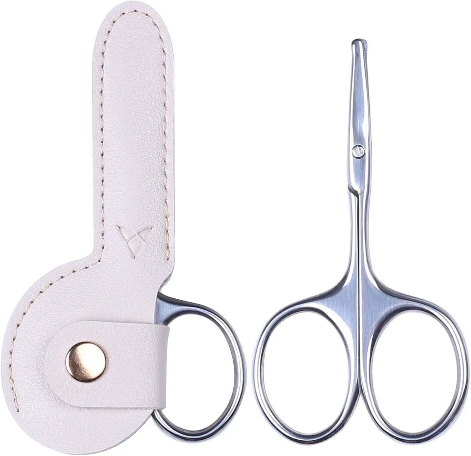 Forbici Sicure con Punta Arrotondata per Peli Pubici Femminili, Strumento Rosa per la Cura Personale di Bikini e Viso