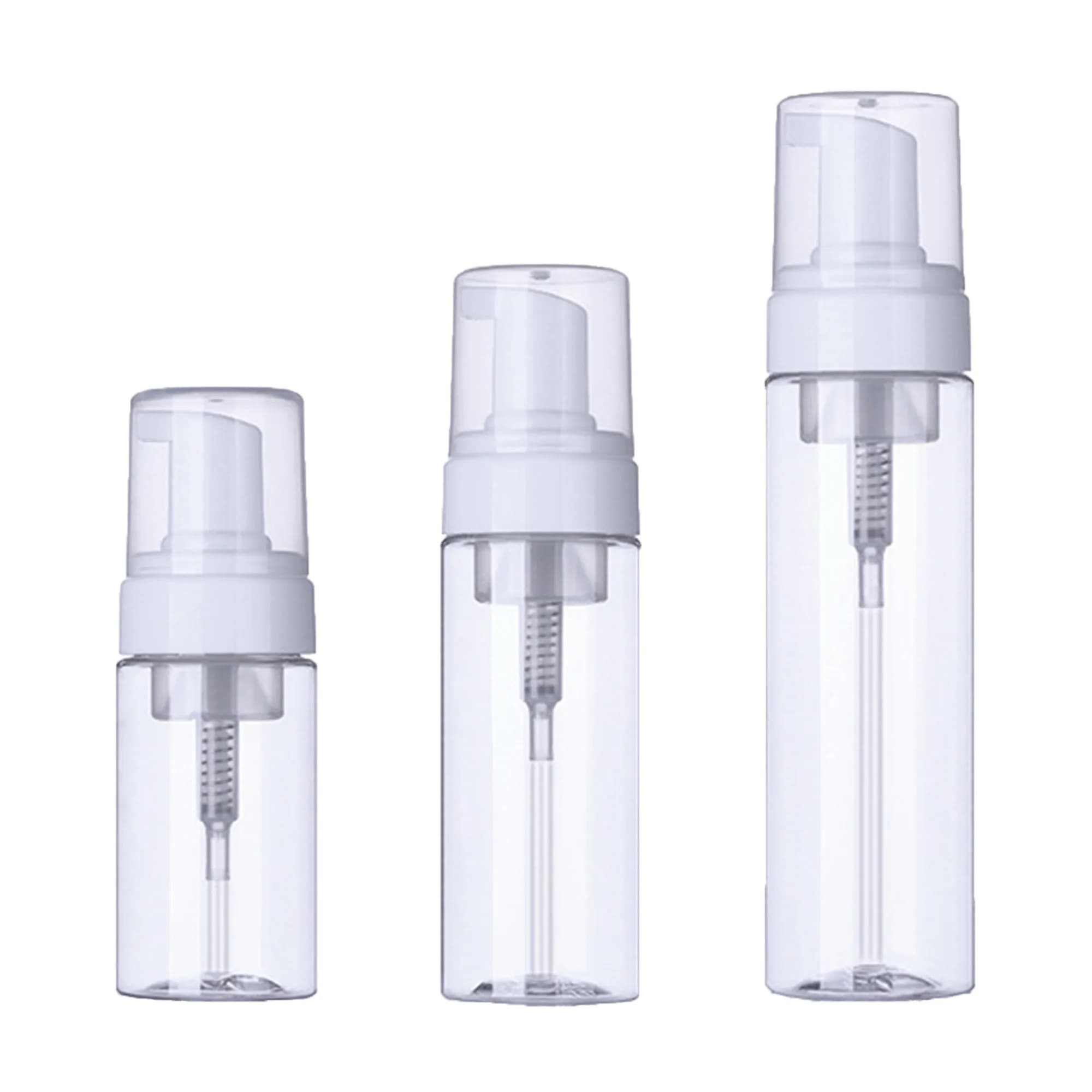 30 Pezzi Flaconi con Erogatore a Schiuma da 100ml 150ml 200ml, Dispenser in Plastica Trasparente per Sapone Schiumogeno, Detergente, Igienizzante Mani, Shampoo, Contenitore da Viaggio