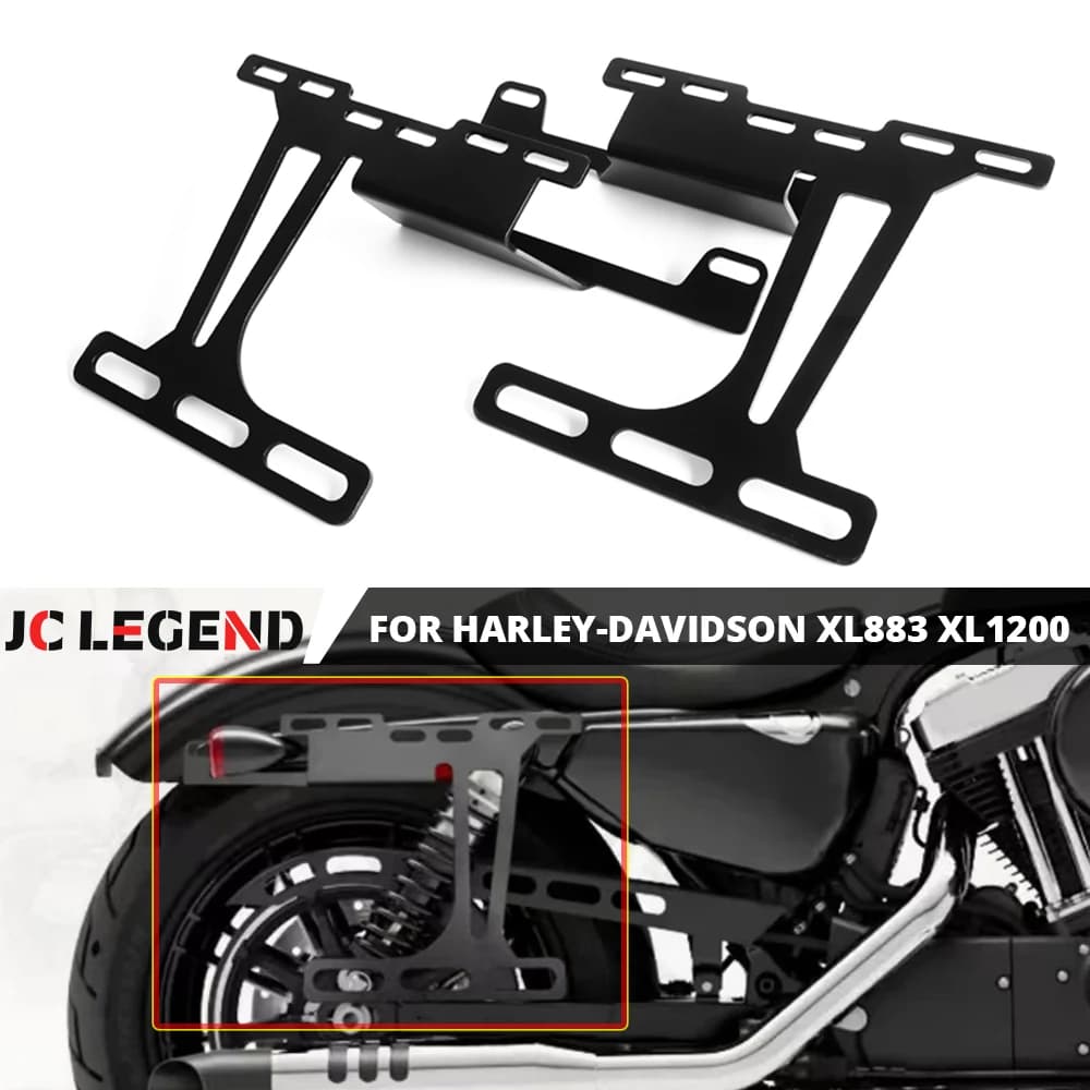 Supporti Laterali per Borse da Moto, Staffe per Bagagli Tattici per Harley XL 1200 883 Sportster Iron Custom X48 72 2004-2023