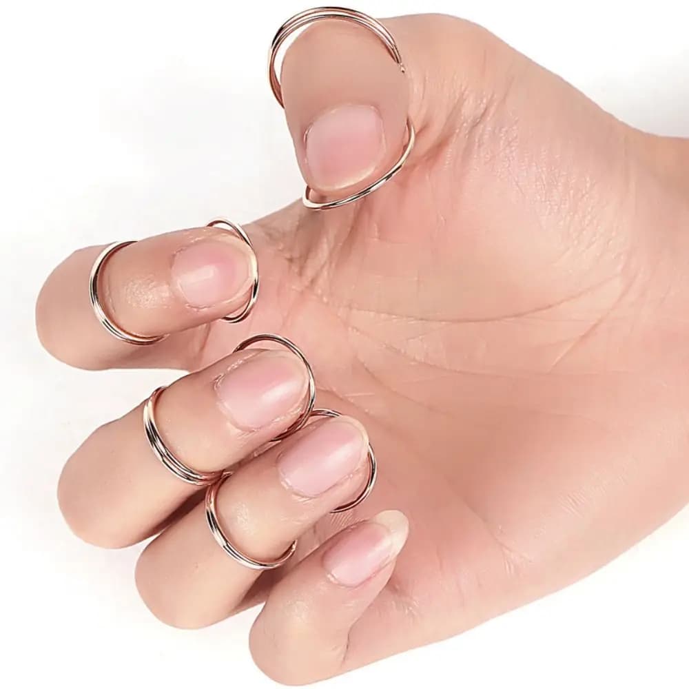 Plettro per chitarra per unghie da dito Plettro per chitarra acustica Suono premium Plettro per basso elettrico classico Plettro per chitarra con dita argento