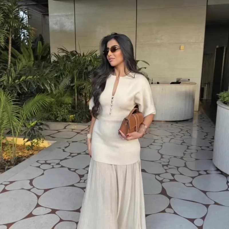 Elegant Women Patchwork Long Dress Short Sleeve O Neck Button A-Line Dresses Spring Summer Vintage Beach Vacation Casual Robes