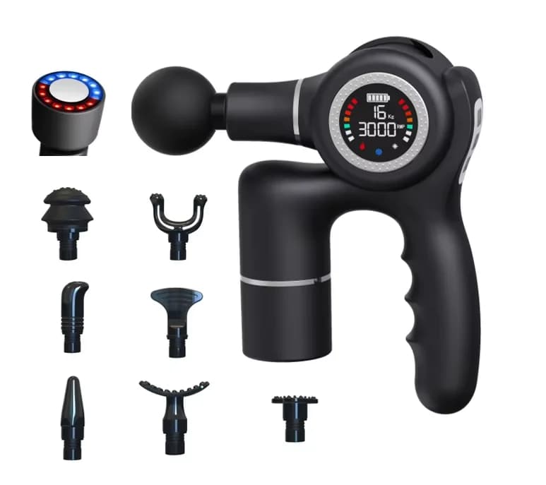 Best Seller Hot and Cold Therapy Fascia Massage Gun Vibration Heating Cooling Body Application