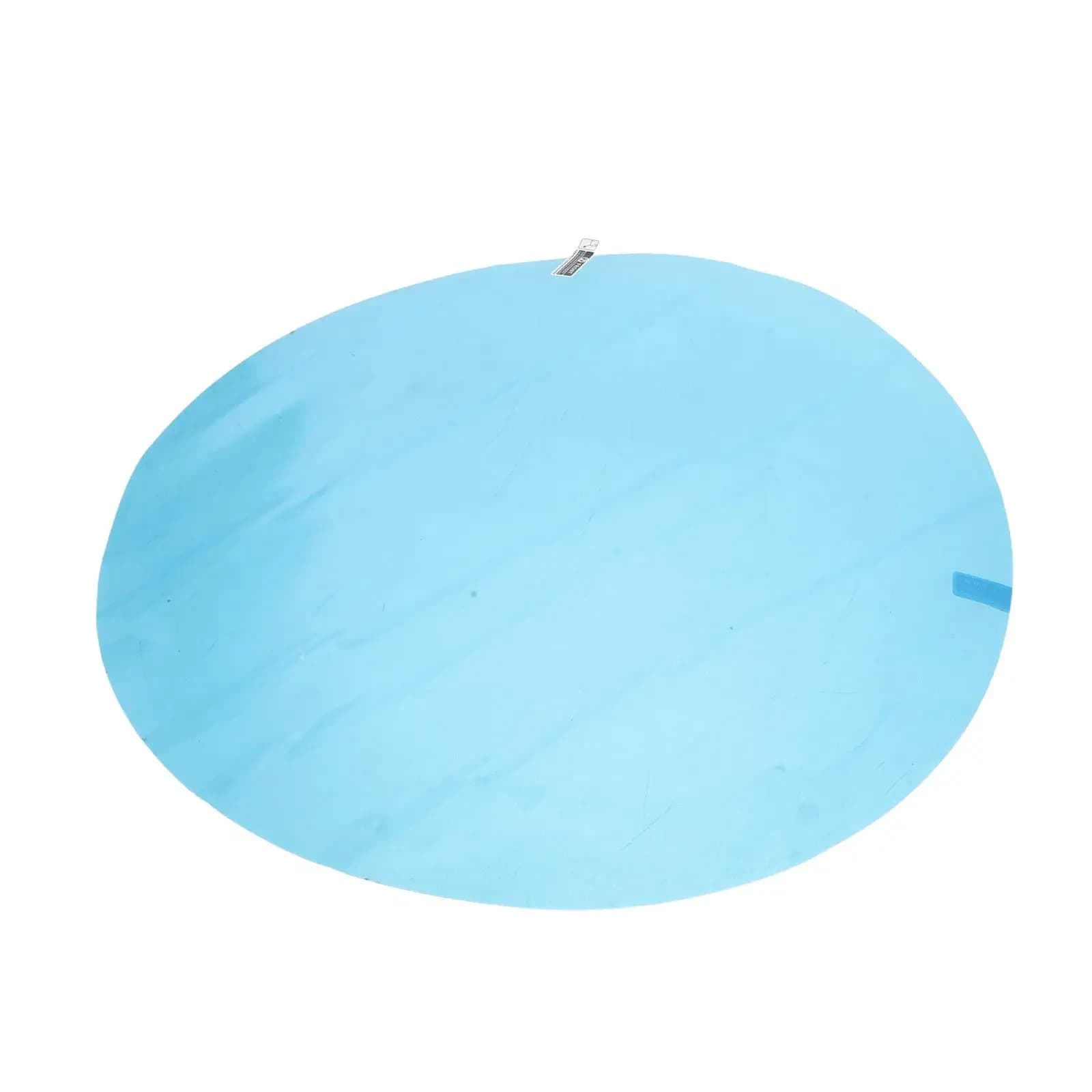 5.91 Inch Round Waterproof Anti-Fog Bathroom Mirror Film Protective Sticker Shower Defogging Mirror Sheet Reusable