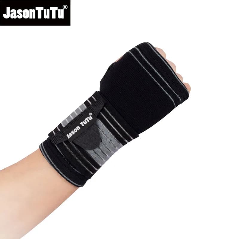 JASONTUTU 1 pz Fasce per le mani da boxe Tutore per il polso Protezione per le articolazioni Cinghie da polso per sollevamento pesi Supporto per involucro protettivo