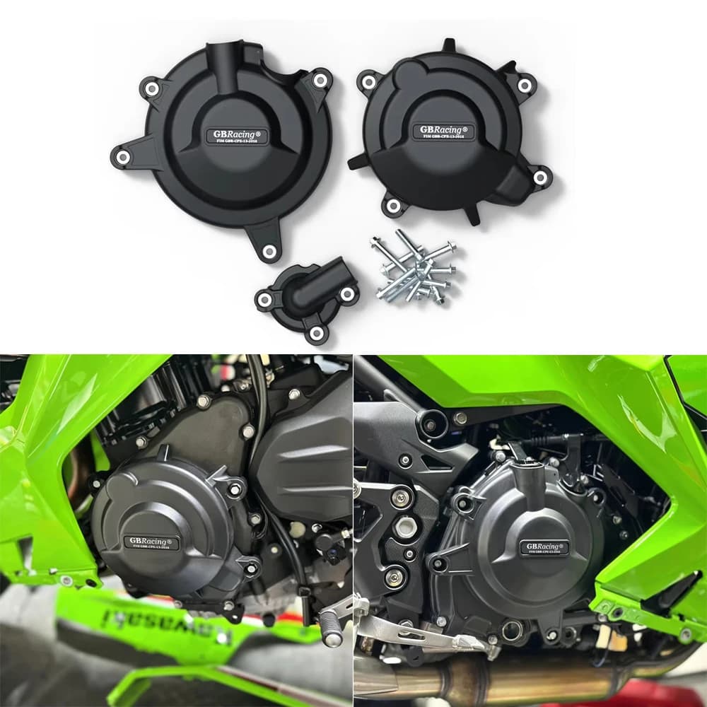 Set di Protezioni per Motore Moto Kawasaki NINJA 400 2018-2024, Copertura Decorativa per Maggiore Sicurezza e Protezione