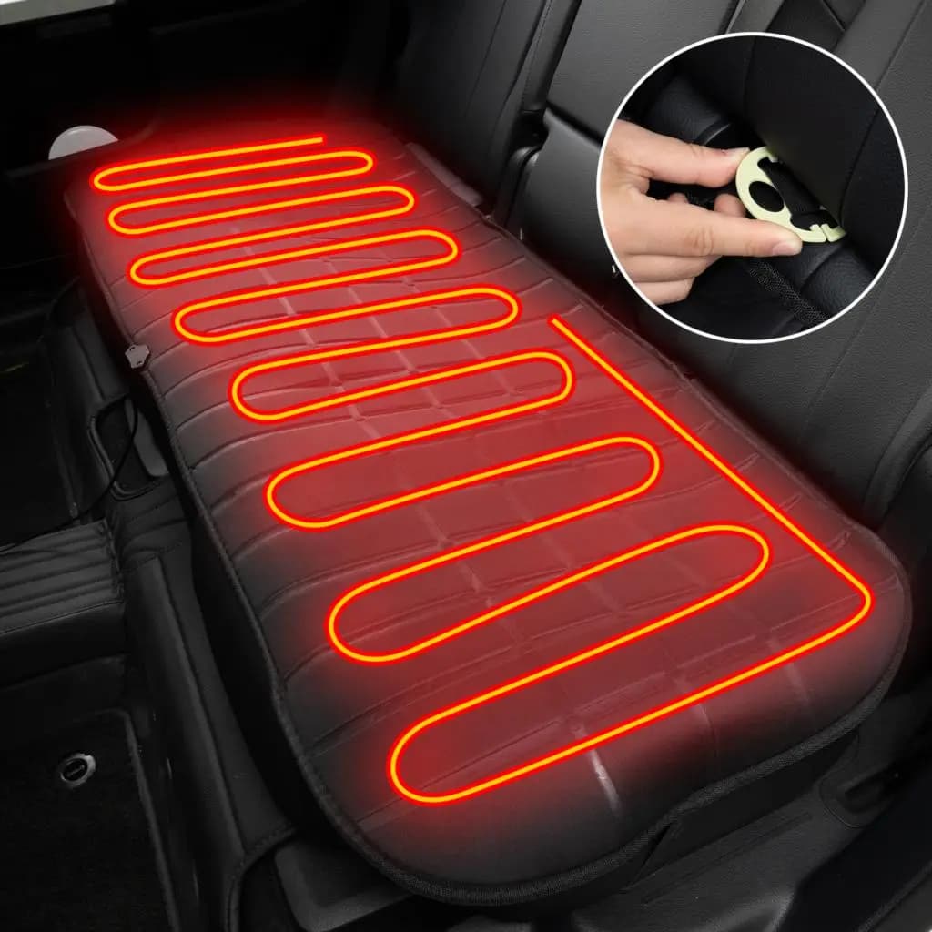 2nd Row car heated rear seat cushion 12V 24V universal accessories for winter heating heater protection