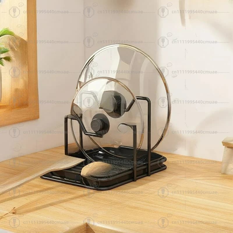pot lid rack, cutting board, cutting board, cutting board rack, case support, storage rack, spatula holder, storage artifact