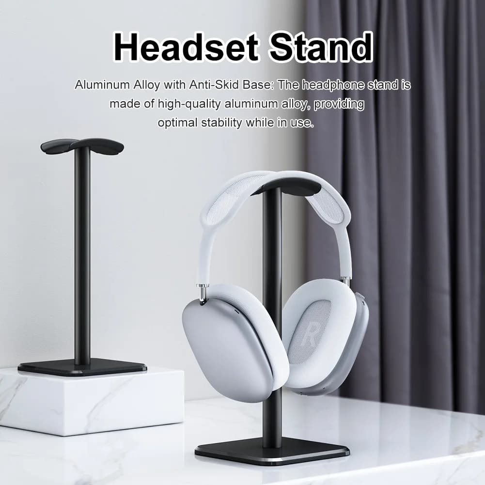 Supporto Multifunzionale per Cuffie con Porta di Ricarica USB e Organizer per Auricolari Wireless, Cuffie Bluetooth e Custodie per Telefoni