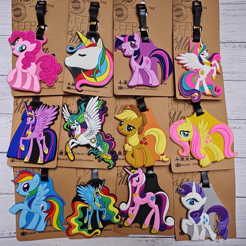 Etichette per Bagagli My Magical Little Ponys, Accessori da Viaggio, Pinkie Pie Fluttershy, Etichette per Valigie, Porta Indirizzo Carino