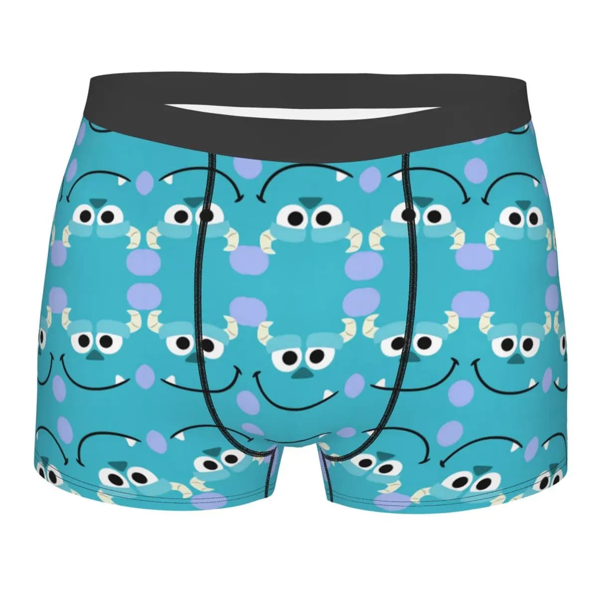 Custom Monsters University James P. Sullivan Intimo da uomo Boxer elasticizzati Pantaloncini Mutandine morbide per uomo