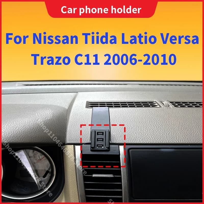 Supporto Del Telefono Per Auto Per Nissan Tiida Latio Versa Trazo C11 2006-2010 Speciale Staffa Fissa di Montaggio di Ricarica Senza Fili Accessori Auto
