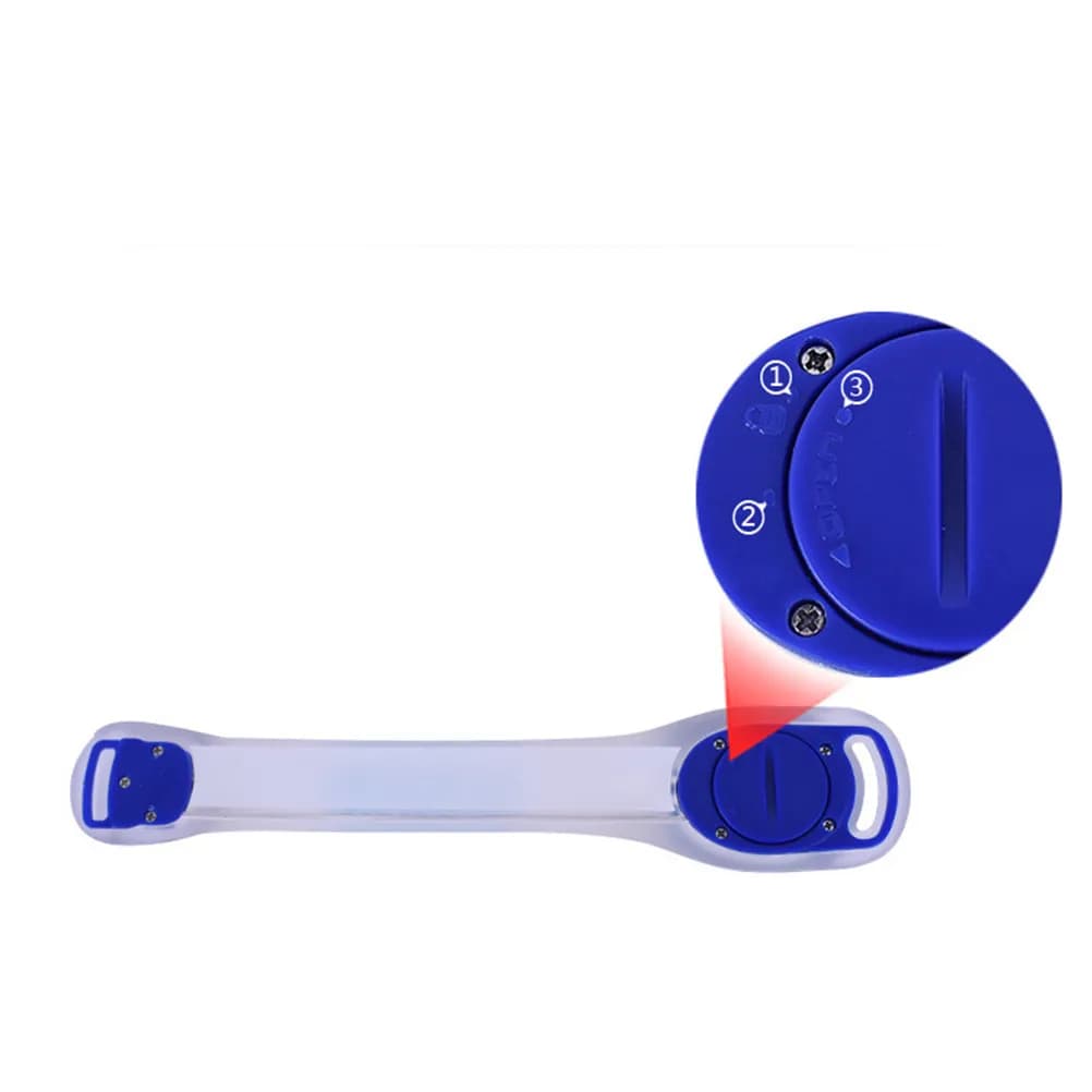 2Pcs Wearable Running Belt LED Light Armband Luminous Sports Strap Adjustable Flexible for Arm Leg Ankle Dog Collar