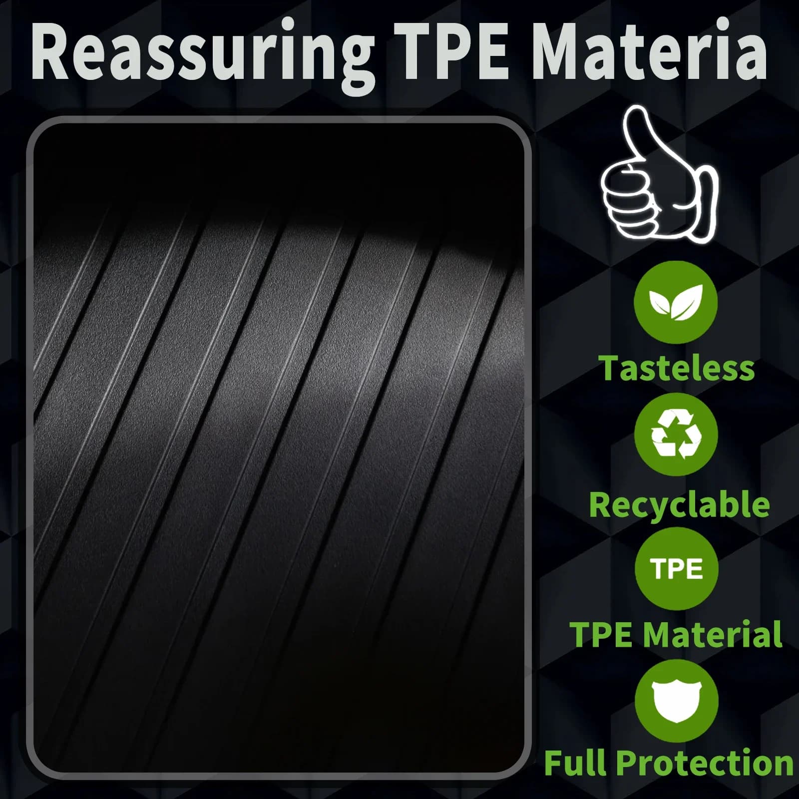 Anti-slip and Anti-dust Ecological TPE Mats for Hyundai IONIQ 5 EV NE 2022 2023-2025, Car Interior Accessories