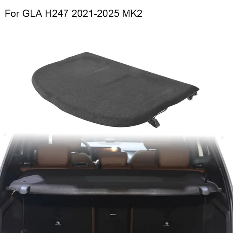 Trunk Curtain Cover Organizer For Mercedes-Benz GLA 2021-2025 H247 MK2 Rear Rack Partition Cargo Storage Shelter Shield Shade
