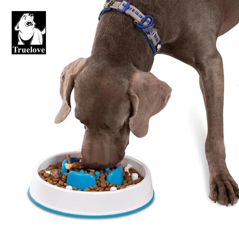 Truelove Ciotola per cani con alimentatore lento per animali domestici PP ecologico antiscivolo Piatto per cibo per cani di design di moda TLT2601
