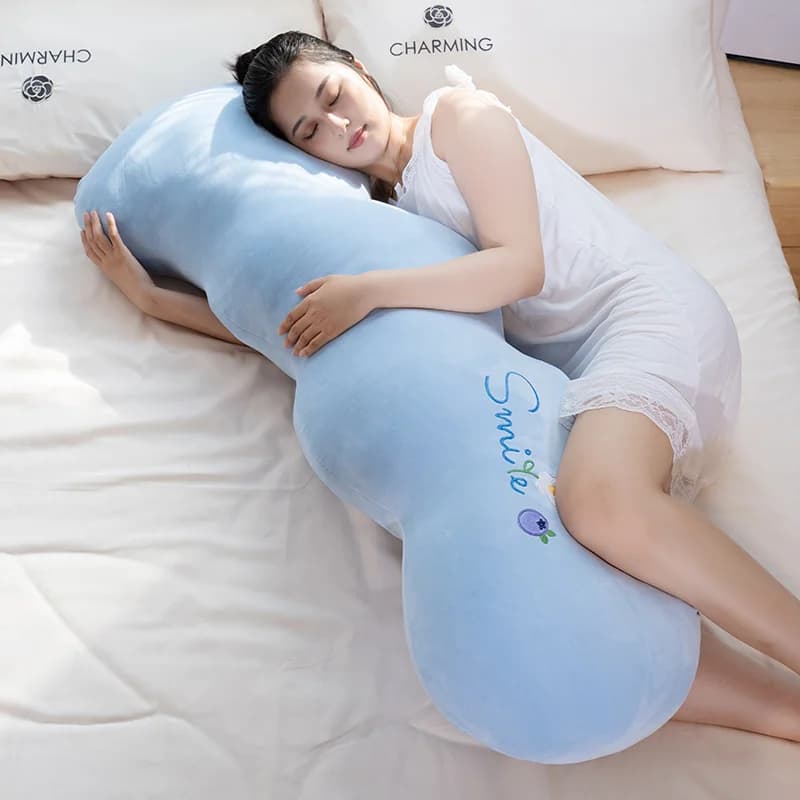 Cuscino rotondo Cuscino rimovibile lavabile per la schiena Cuscino per la testa Divano da viaggio Cuscino per le gambe per dormire Cuscino lungo per cilindro in velluto Decorazioni per la casa
