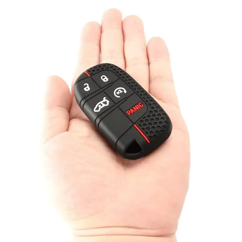 1 pz Per Renegade Compass Grand Cherokee 300C Wrangler Dodge Accessary Custodia protettiva per chiave per auto con telecomando in silicone