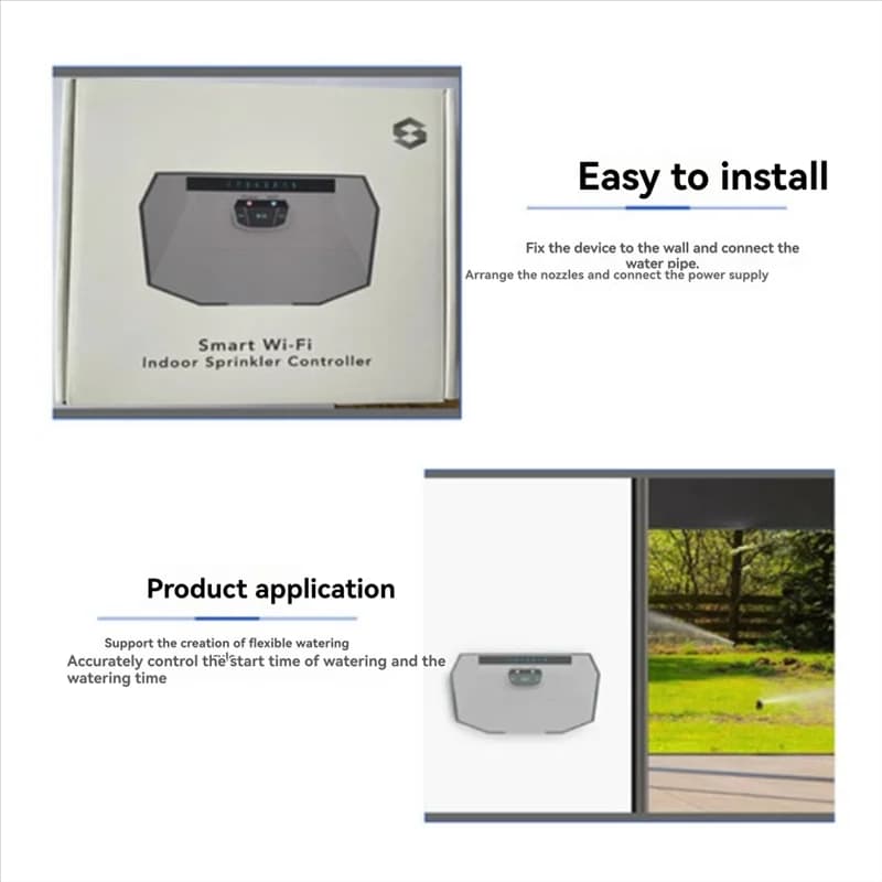 ABMI-Controllo remoto Controller per irrigatore intelligente a 8 zone Sistema di irrigazione wireless Wi-Fi Personalizza la regola tramite telefono Spina americana,