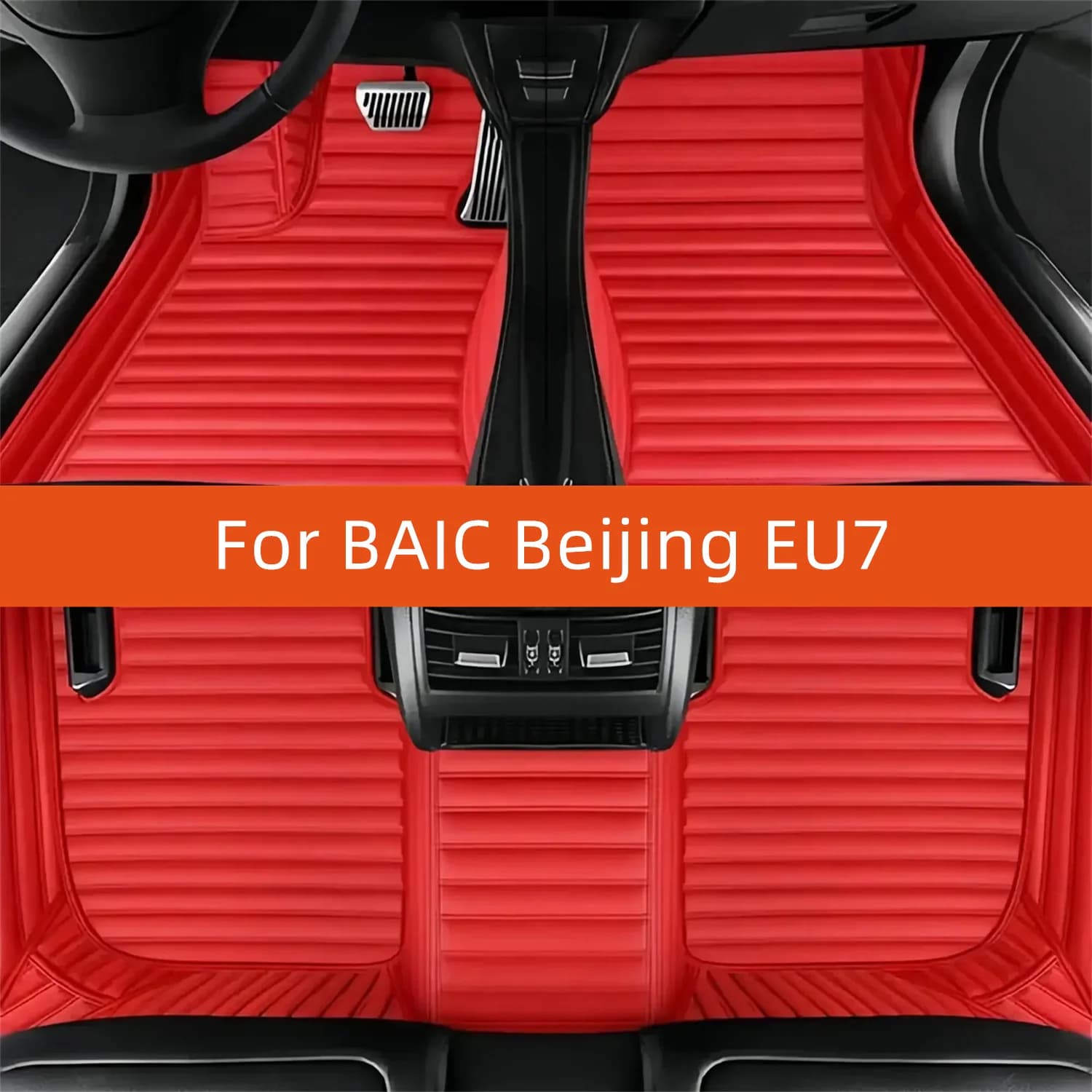 Tappetino per auto in pelle personalizzato per BAIC Pechino EU7 2022 2023 2024 2025 2026 2027 Tappetino per auto Accessori interni