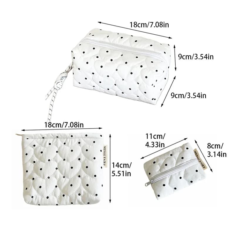 Porta pennelli per rossetto, borsa trucco trapuntata, mini portamonete, custodia compatta per cosmetici, per organizzazione domestica e viaggi