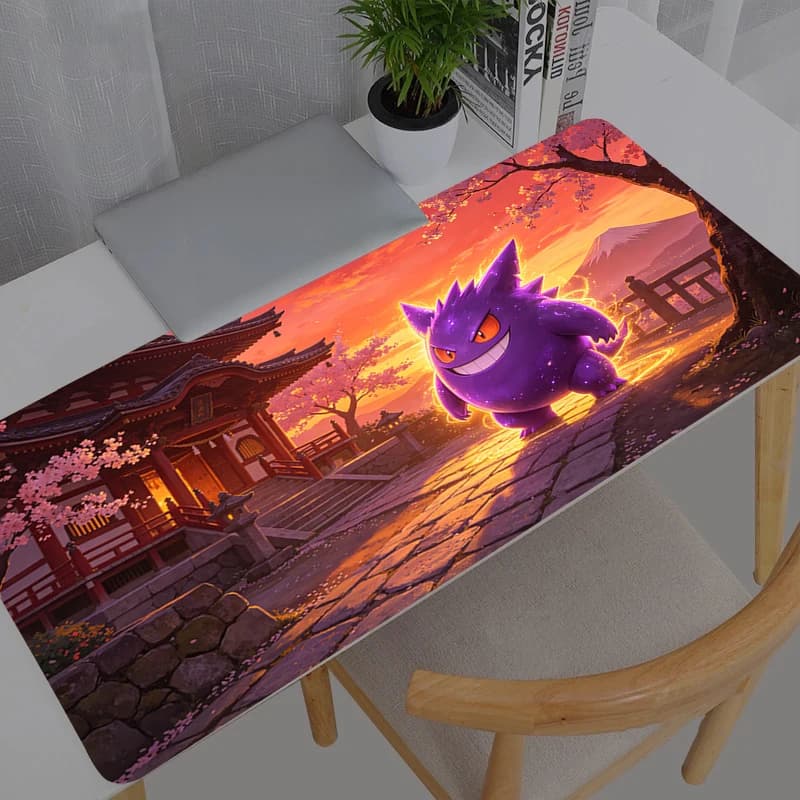 Tappetino per mouse Accessori da gioco Pokemon Pikachu Gengar PC Gamer Alfombrilla Xxl Computer Big Laptop Varmilo Tastiera Mousepad
