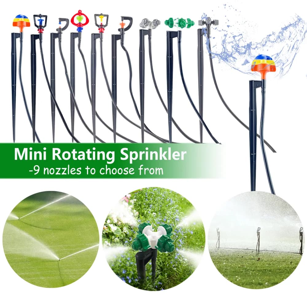 360 ° garden nebulization nozzles 1/4'''''"Micro spray for 4/7mm flexible hose for greenhouse