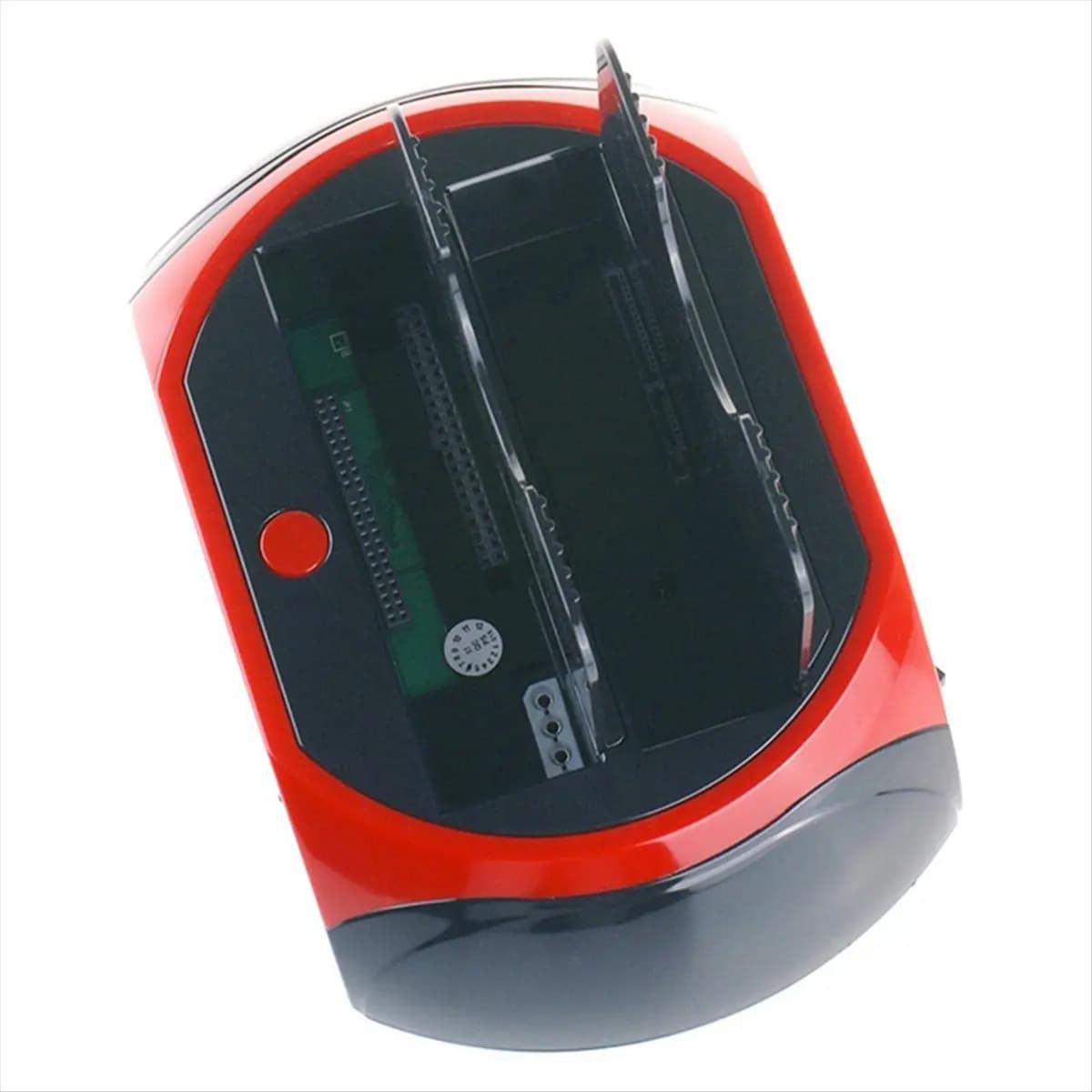 ABGZ Dual Slot Hard Drive Docking Station for 2.5&3.5 Inch SATA/IDE HDD SSD USB External Disk Box Enclosure Case EU Plug