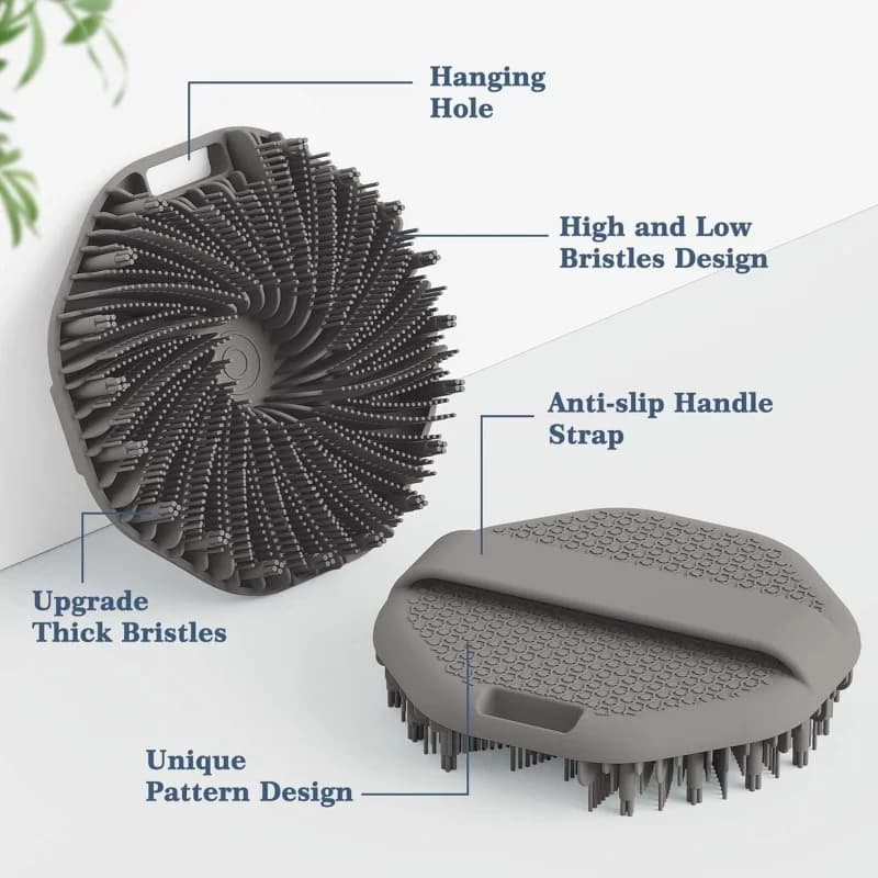 Spazzola Esfoliante in Silicone per Doccia e Bagno, Scrubber Corpo per Pulizia e Esfoliazione, Adatto per Pelli Sensibili