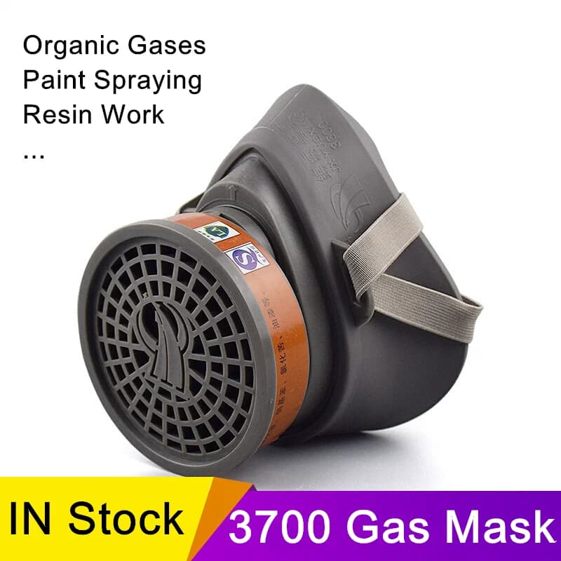 Maschera antigas chimica Respiratore a mezza faccia Cartucce filtranti al carbonio Formaldeide Painti Spray Protezione da lavoro industriale
