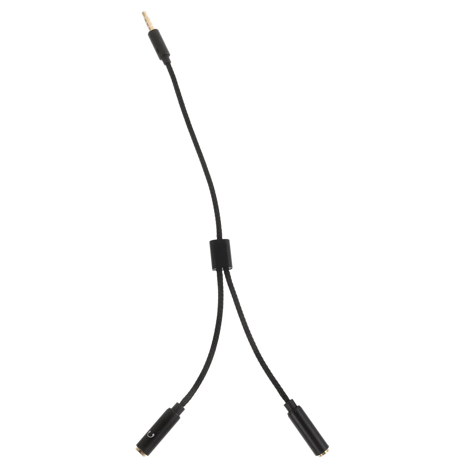 Cavo Splitter Audio Stereo da 3,5mm per Cuffie e Altoparlanti, Facile da Collegare, Ideale per Viaggi e Ufficio